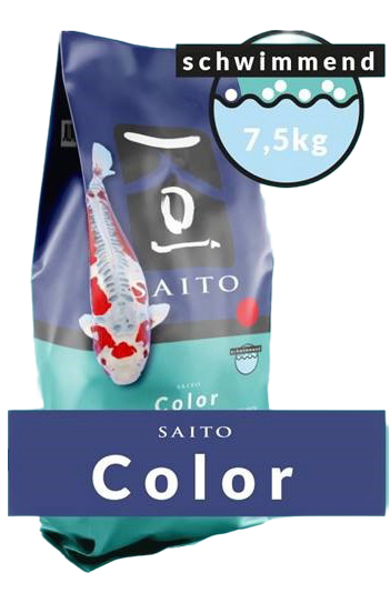 Saito Color Premium Koifutter Energiefutter Koi Spirulinafutter Farbe 15kg 5mm 